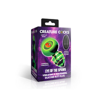 Creature Cocks Eye of the Spawn Vibrating & Squirming Silicone Butt Plug
