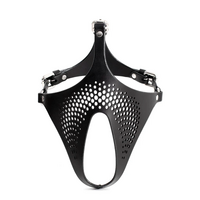 Ex Machina Genuine Leather Mask Black