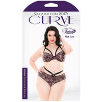 Jocelyn Cutout Bra/Panty Set 3X/4X