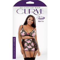 Bralette/Garter Skirt /Panty 3X/4X