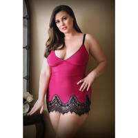 Curve Melanie Chemise/G String 3X/4X