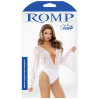 Kimono Sleeved Lace Romper M/L