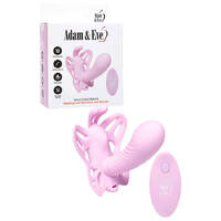 Adam & Eve VENUS G-SPOT BUTTERFLY Pink USB Rechargeable Wearable Butterfly Vibrator with Remote