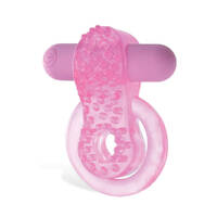 Adam & Eve RECHARGEABLE COUPLES ENHANCER Pink USB Rechargeable Cock & Balls Ring