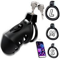 APP Control Vibrating Chastity Cage Cock Cage Devices with 10 Vib