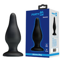 Party Up JEREMY Butt Plug Black 15.4 cm Butt Plug