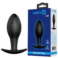 Party Up JEFF Silicone Plug Black 8.5 cm Butt Plug
