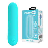 Party Up HARRY Mini Bullet - Teal Teal 8 cm USB Rechargeable Bullet