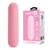 Party Up HENRY Mini Bullet - Pink Pink 8 cm USB Rechargeable Bullet