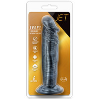 6" Ebony Carbon Dildo