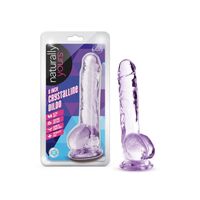 Naturally Yours 8" Crystaline Dildo Amethyst Naturally Yours 8" Crystaline Dildo Amethyst