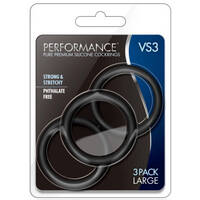 Vs3 Large Silicone Cock Rings X3