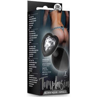 3" Bling Small Heart Jewel Butt Plug