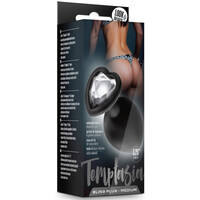 3" Bling Small Heart Jewel Butt Plug