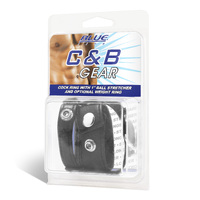 Cock Ring With 1" Ball Stretcher And Optional Weight Ring
