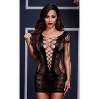 Corset Front Lace Mini Dress OS