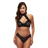 Lace Halter Bikini Set Sm