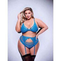 Baci 3Pc Bra Garter/Panty Q