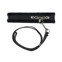 Punishment Crystal Detail Collar And 37" Leash