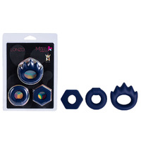 Maia Lonzo  Silicone Cock Rings Set Of 3 Maia Lonzo  Silicone Cock Rings Set Of 3