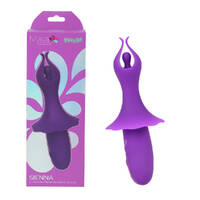 Maia SIENNA - Purple Purple 15.2 cm USB Rechargeable Fluttering Bullet