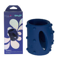 Maia ROMEO - Blue Blue USB Rechargeable Vibrating Girth Enhancer Sleeve
