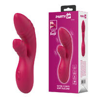 Party Up DALIDA - Pink Pink 16.2 cm USB Rechargeable Rabbit Vibrator