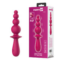 Party Up EVAJANE - Pink Pink 17.1 cm USB Rechargeable Beaded Vibrator