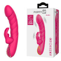 Party Up MONICA - Pink Pink 15.8 cm USB Rechargeable Rabbit Vibrator