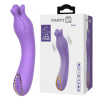 Party Up KELLY - Purple Purple 13.7 cm USB Rechargeable Vibrator