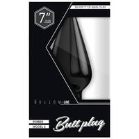 Bottom Line 7" Buttplug Rubber  Model 2