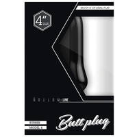 Bottom Line 4" Butt Plug Model 4 Rubber