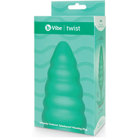 Ribbed Textured Vibrating Butt Plug