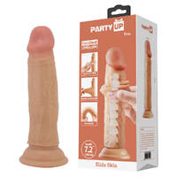 Party Up TOM Slide Skin Dong Flesh 18.4 cm Flexible Dildo