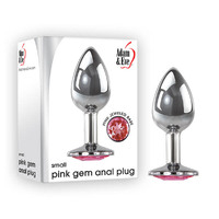 Gem Anal Plug Small  Small 7.1cm Metal Butt Plug With  Gem