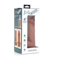6" Dual Density Silicone Cock + Balls