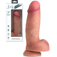 7" Dual Density Silicone Cock + Balls 7" Dual Density Silicone Cock + Balls