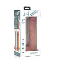 9" Dual Density Silicone Cock + Balls
