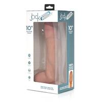 10" Dual Density Silicone Cock + Balls