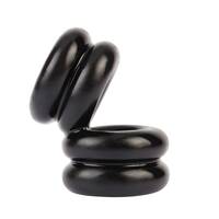 Double Stacked Dual Pleasure Ring Black