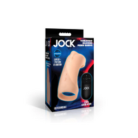 JOCK Vibrating Silicone Penis Sleeve - Light