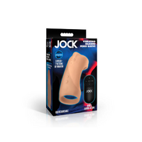 JOCK Vibrating Silicone Penis Sleeve - Medium