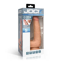 5" Triple Density Dildo with Balls