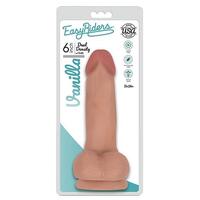 Easy Riders 6" Slim Bioskin Dong With Balls Vanilla