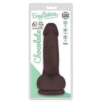 Easy Riders 6" Slim Bioskin Dong With Balls Chocol