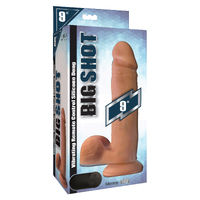 9" Vibrating Silicone Cock + Balls 9" Vibrating Silicone Cock + Balls