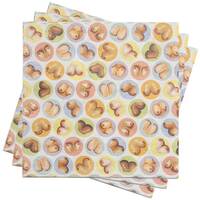Dirty Napkins: Mini Boob Style Napkins (8 X Pack)