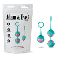 Eve's Kegel Training Set Teal/ Kegel Trainers Set Of 2