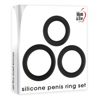 Silicone Penis Ring Set  Cock Rings Set Of 3 Sizes