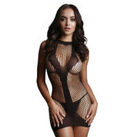 Met Contrast Mini Dress OS